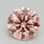2.80 Ct. Fancy Intense Pink Round Lab Grown Diamond
