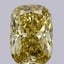2.03 Ct. Fancy Yellow Cushion Lab Grown Diamond