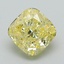 1.37 Ct. Fancy Intense Yellow Cushion Lab Grown Diamond