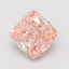 1.04 Ct. Fancy Vivid Pink Cushion Lab Grown Diamond