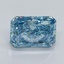 1.54 Ct. Fancy Vivid Malibu Blue Radiant Lab Grown Diamond