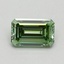 0.70 Ct. Fancy Intense Pacific Green Emerald Lab Grown Diamond