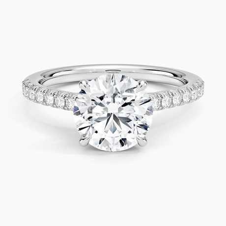 Cathedral Pavé Diamond Ring