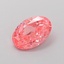 1.01 Ct. Fancy Vivid Pink Oval Lab Grown Diamond