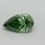 1.01 Ct. Fancy Vivid Pacific Green Pear Lab Grown Diamond