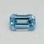 0.41 Ct. Fancy Vivid Blue Emerald Lab Grown Diamond