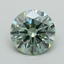 1.02 Ct. Fancy Intense Green Round Lab Grown Diamond