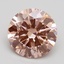 2.56 Ct. Fancy Intense Pink Round Lab Grown Diamond