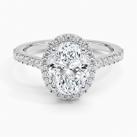 Adorned Odessa Halo Diamond Ring - Brilliant Earth