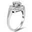 The Sonomi Ring, smalltop view on a hand