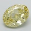 4.19 Ct. Fancy Intense Yellow Oval Lab Grown Diamond
