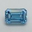4.01 Ct. Fancy Vivid Blue Emerald Lab Grown Diamond