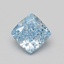 1.56 Ct. Fancy Vivid Blue Cushion Lab Grown Diamond