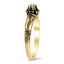 The Kristie Ring, smalltop view on a hand