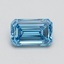 1.03 Ct. Fancy Vivid Blue Emerald Lab Grown Diamond