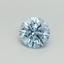 0.34 Ct. Fancy Vivid Blue Round Lab Grown Diamond