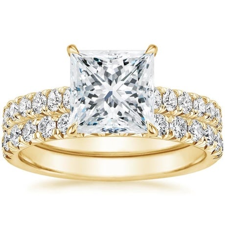 18K Yellow Gold Sienna Diamond Bridal Set (7/8 ct. tw.)