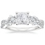 18K White Gold Luxe Willow Three Stone Diamond Ring (1/2 ct. tw.), smalltop view