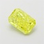 1.07 Ct. Fancy Vivid  Yellow Radiant Lab Grown Diamond