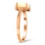 The Toinette Ring, smalltop view on a hand