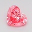 1.05 Ct. Fancy Vivid Pink Heart Lab Grown Diamond