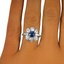 The Pari Ring, smalltop view on a hand