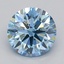 1.08 Ct. Fancy Vivid  Blue Round Lab Grown Diamond