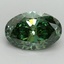 2.19 Ct. Fancy Vivid Pacific Green Oval Lab Grown Diamond