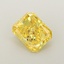 1.03 Ct. Fancy Vivid Yellow Radiant Lab Grown Diamond