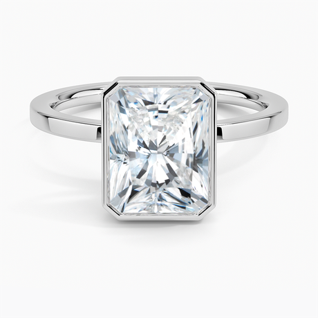 18K White Gold Noemi Bezel Ring
