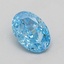 0.51 Ct. Fancy Vivid  Blue Oval Lab Grown Diamond