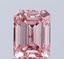1.00 Ct. Fancy Vivid  Pink Emerald Lab Grown Diamond