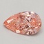 0.64 Ct. Fancy Vivid Pink Pear Lab Grown Diamond