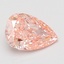 1.08 Ct. Fancy Vivid Pink Pear Lab Grown Diamond
