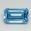 2.18 Ct. Fancy Vivid Blue Emerald Lab Grown Diamond