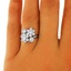 The Alana Ring, smalltop view on a hand