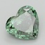 2.44 Ct. Fancy Vivid  Green Heart Lab Grown Diamond