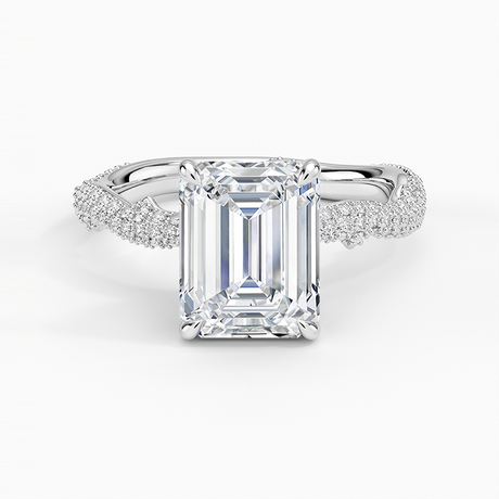 Platinum Rose Thorn Diamond Ring