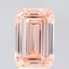 3.07 Ct. Fancy Intense Orange Pink Emerald Lab Grown Diamond
