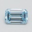 1.09 Ct. Fancy Intense Blue Emerald Lab Grown Diamond