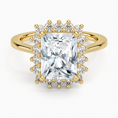 Sunburst Halo Engagement Ring - Brilliant Earth