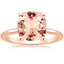 14K Rose Gold Perfect Fit Solitaire Ring, smalltop view