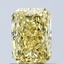 1.07 Ct. Fancy Vivid Yellow Radiant Lab Grown Diamond