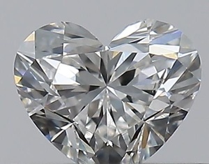 Heart diamond — real photo