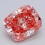 1.57 Ct. Fancy Vivid  Pink Cushion Lab Grown Diamond