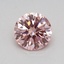 0.42 Ct. Fancy Vivid Pink Round Lab Grown Diamond