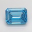 2.82 Ct. Fancy Vivid Blue Emerald Lab Grown Diamond