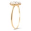 The Sherilyn Ring, smalltop view on a hand