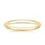 18K Yellow Gold 1.5mm Slim Profile Wedding Ring, smalltop view