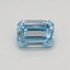 0.35 Ct. Fancy Intense Blue Emerald Lab Grown Diamond